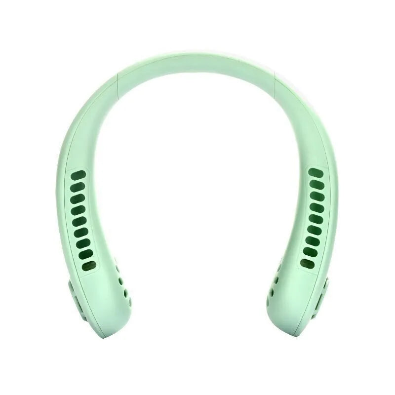 Hot Fan Long Battery Lif New Mini Neck Portable No Bladeless Hanging Neck Rechargeable Air Cooler 3 Speed Mini Summer Sport Fan