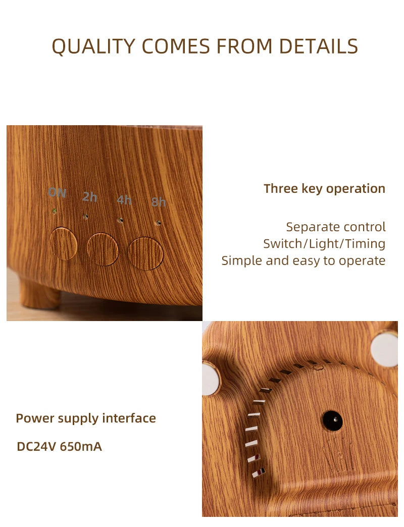 USB Rain Air Humidifier Electric Aroma Diffuser Rain Cloud Smell Desktop Relax Water Drops Sounds Colorful Night Light Household