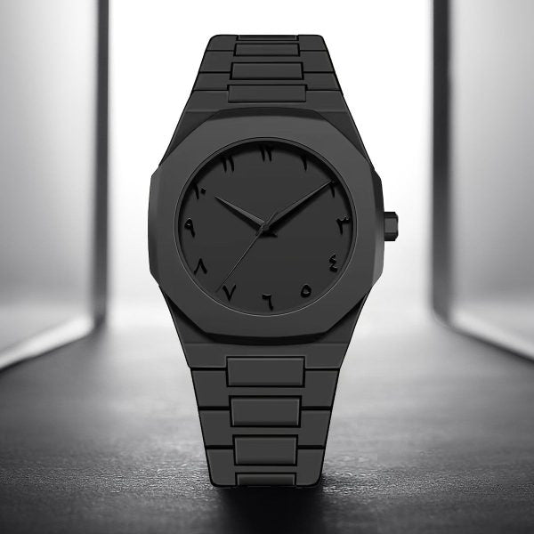 Men's Full Black Aura Quartz Watch
