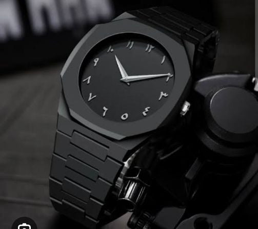 Men's Full Black Aura Quartz Watch