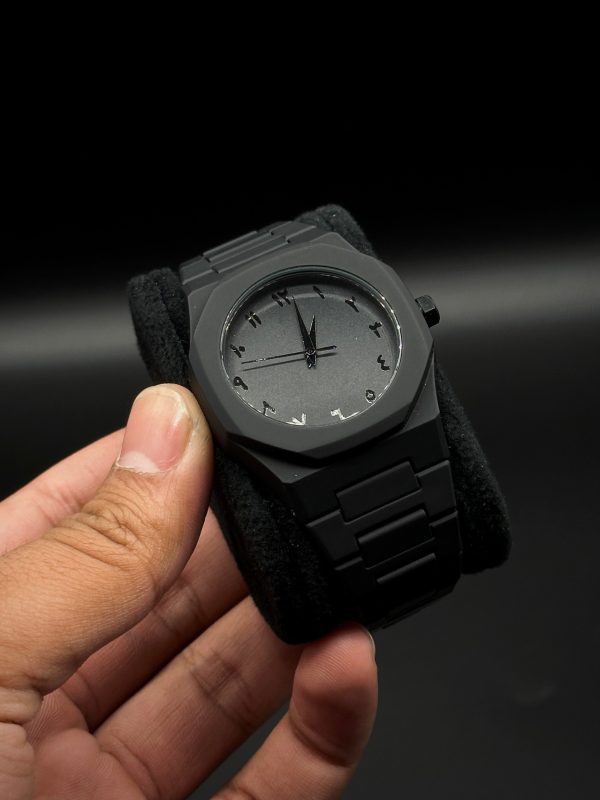 Men's Full Black Aura Quartz Watch