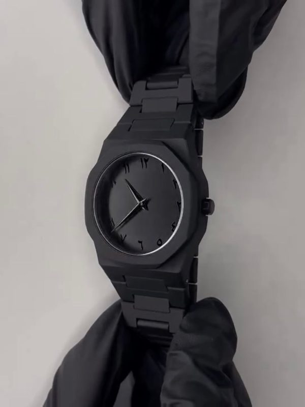 Men's Full Black Aura Quartz Watch