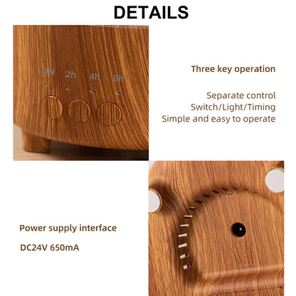USB Rain Air Humidifier Electric Aroma Diffuser Rain Cloud Smell Desktop Relax Water Drops Sounds Colorful Night Light Household