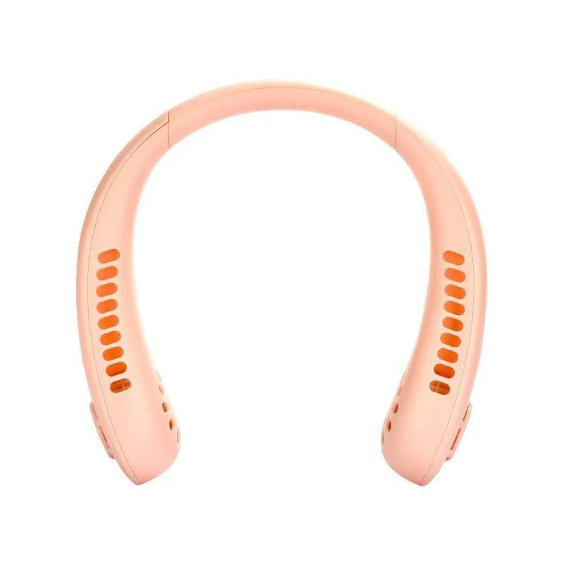 Hot Fan  Long Battery Lif New Mini Neck Portable No Bladeless Hanging Neck Rechargeable Air Cooler 3 Speed Mini Summer Sport Fan